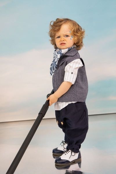 bbbbbbbbbbβαπτιστικά ρούχα για αγόρι από την Bambolino Kanellos σε μπλε αποχρώσεις