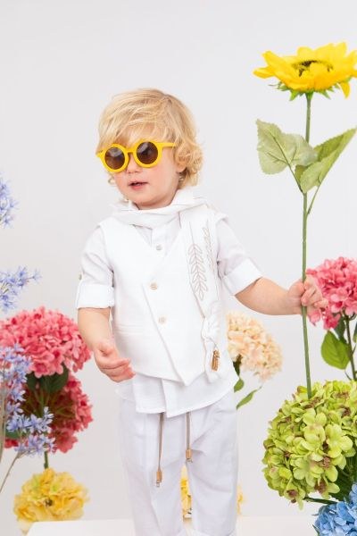 bbbbbbbbbbΒαπτιστικά ρούχα αγόρι Bambolino Nikolas