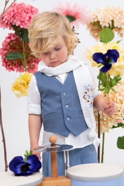 bbbbbbbbbbΒαπτιστικά ρούχα αγόρι Bambolino Esteban