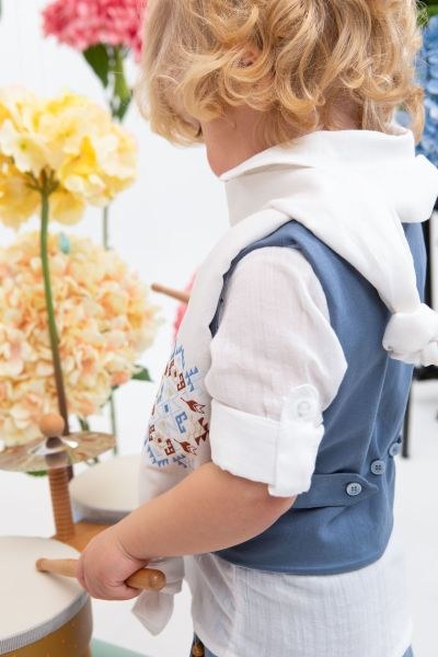 bbbbbbbbbbΒαπτιστικά ρούχα αγόρι Bambolino Esteban