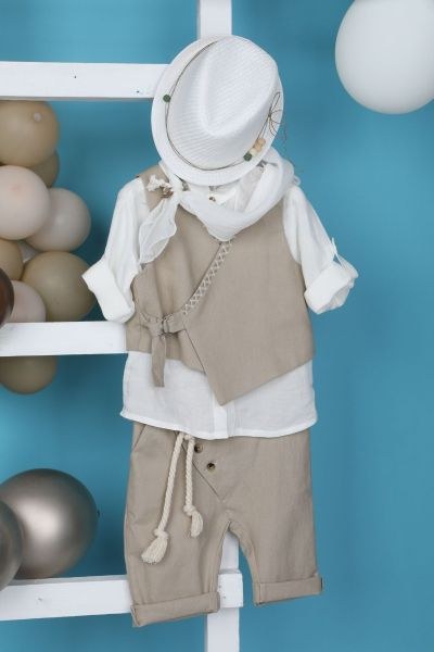 bbbbbbbbbbΒαπτιστικά ρούχα αγόρι Bambolino Theodoros