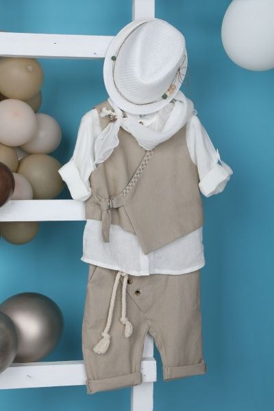 bbbbbbbbbbΒαπτιστικά ρούχα αγόρι Bambolino Theodoros