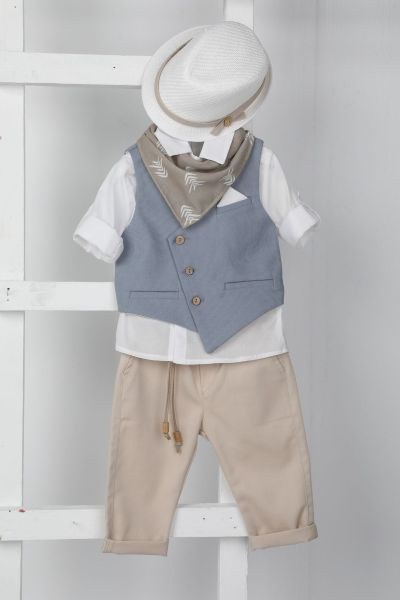 bbbbbbbbbbΒαπτιστικά ρούχα αγόρι Bambolino Leandros