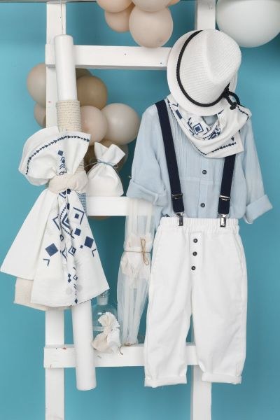 bbbbbbbbbbΒαπτιστικά ρούχα αγόρι Bambolino Orestis