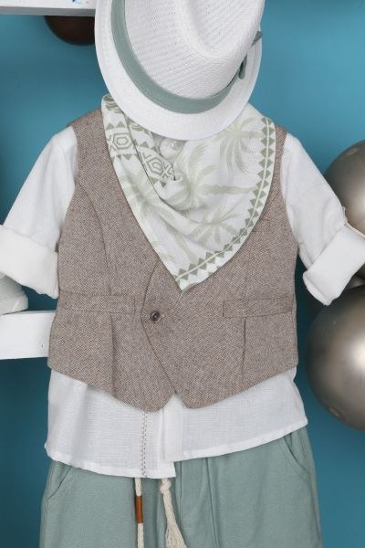 bbbbbbbbbbΒαπτιστικά ρούχα αγόρι Bambolino James