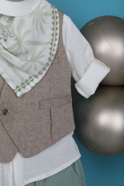 bbbbbbbbbbΒαπτιστικά ρούχα αγόρι Bambolino James