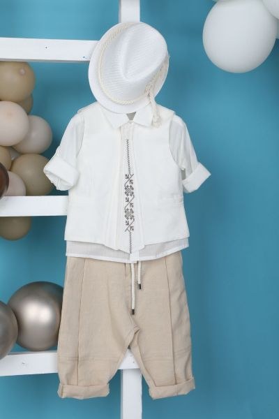 bbbbbbbbbbΒαπτιστικά ρούχα αγόρι Bambolino Roberto