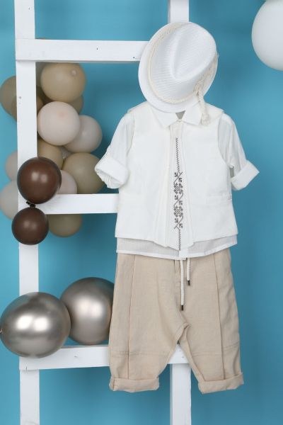 bbbbbbbbbbΒαπτιστικά ρούχα αγόρι Bambolino Roberto