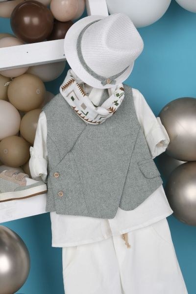 bbbbbbbbbbΒαπτιστικά ρούχα αγόρι Bambolino Faidon