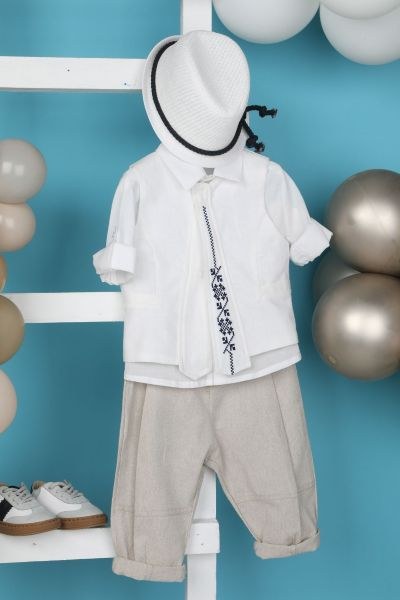 bbbbbbbbbbΒαπτιστικά ρούχα αγόρι Bambolino Panos