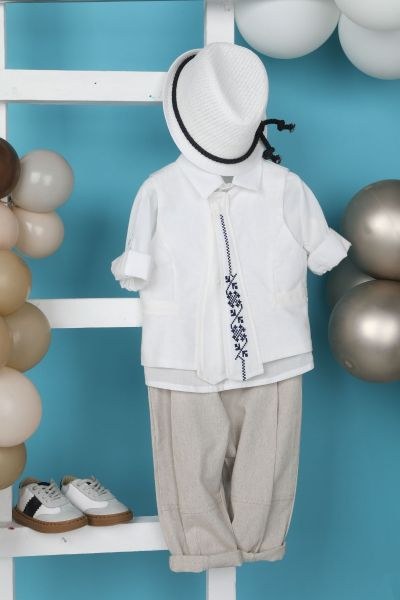 bbbbbbbbbbΒαπτιστικά ρούχα αγόρι Bambolino Panos