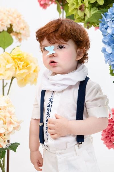 bbbbbbbbbbΒαπτιστικά ρούχα αγόρι Bambolino Juan