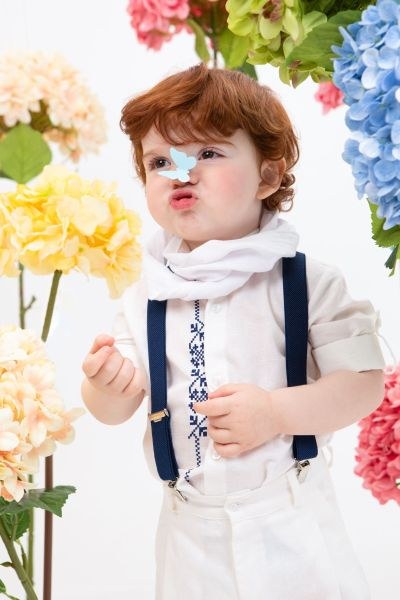 bbbbbbbbbbΒαπτιστικά ρούχα αγόρι Bambolino Juan