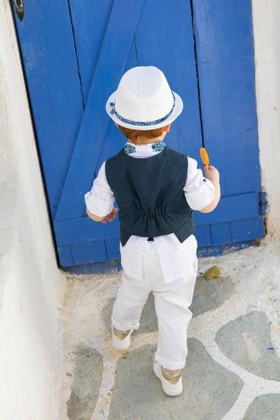 bbbbbbbbbbΒαπτιστικά ρούχα για αγόρι Bambolino Moses