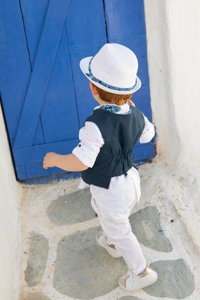 bbbbbbbbbbΒαπτιστικά ρούχα για αγόρι Bambolino Moses