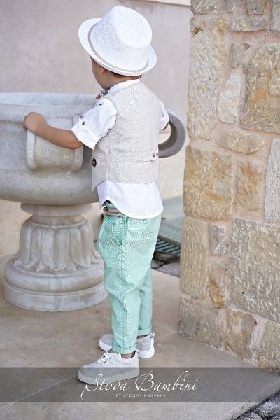 bbbbbbbbbbΒαπτιστικά ρούχα για αγόρι Stova Bambini SS24 B10