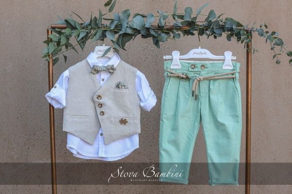 bbbbbbbbbbΒαπτιστικά ρούχα για αγόρι Stova Bambini SS24 B10