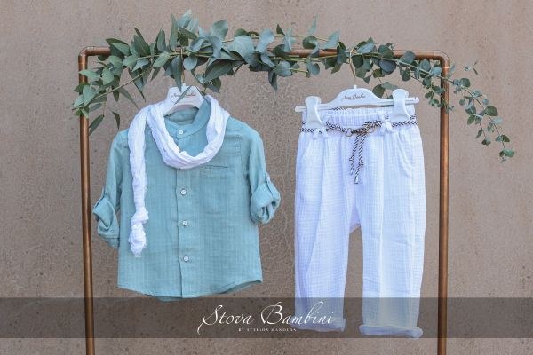 bbbbbbbbbbΒαπτιστικά ρούχα για αγόρι Stova Bambini SS24 B29