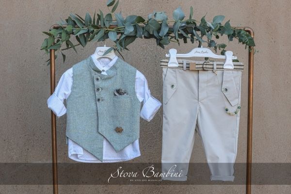 bbbbbbbbbbΒαπτιστικά ρούχα για αγόρι Stova Bambini SS24 B2