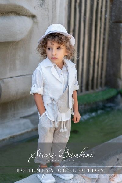 bbbbbbbbbbμοντέρνα κι επώνυμα βαπτιστικά ρούχα για αγόρι από τη νέα συλλογή της Stova Bambini