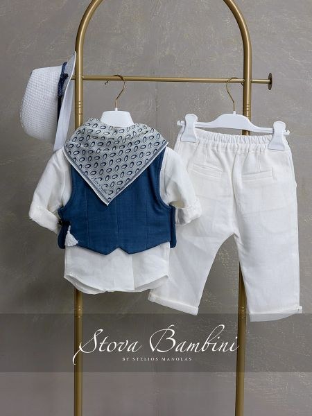 bbbbbbbbbbΒαπτιστικά ρούχα αγόρι Stova Bambini SS26 B10