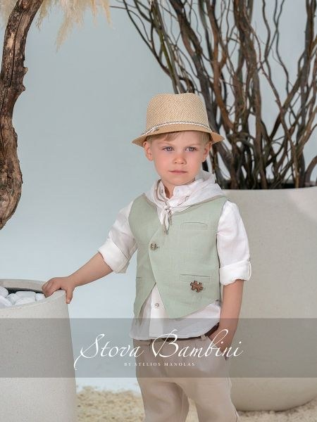 bbbbbbbbbbΒαπτιστικά ρούχα αγόρι Stova Bambini SS26 B2