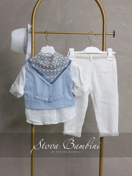bbbbbbbbbbΒαπτιστικά ρούχα αγόρι Stova Bambini SS26 B3