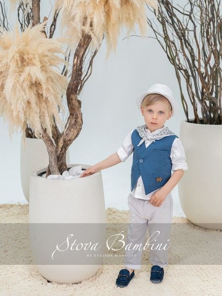 bbbbbbbbbbΒαπτιστικά ρούχα αγόρι Stova Bambini SS26 B4