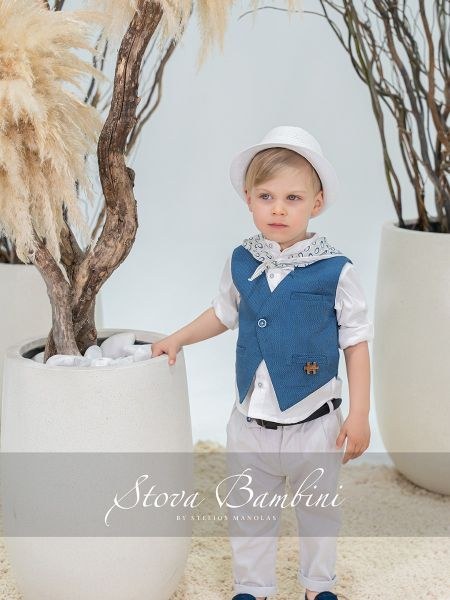 bbbbbbbbbbΒαπτιστικά ρούχα αγόρι Stova Bambini SS26 B4