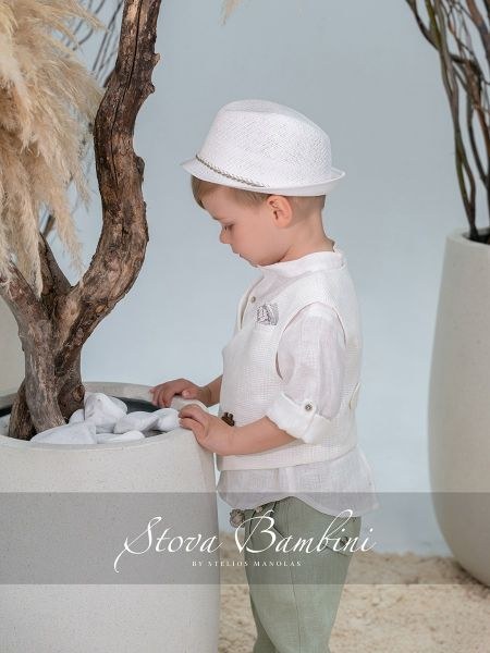 bbbbbbbbbbΒαπτιστικά ρούχα αγόρι Stova Bambini SS26 B11