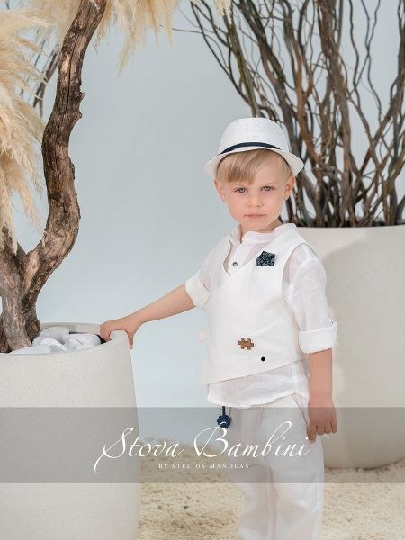 bbbbbbbbbbΒαπτιστικά ρούχα αγόρι Stova Bambini SS26 B14