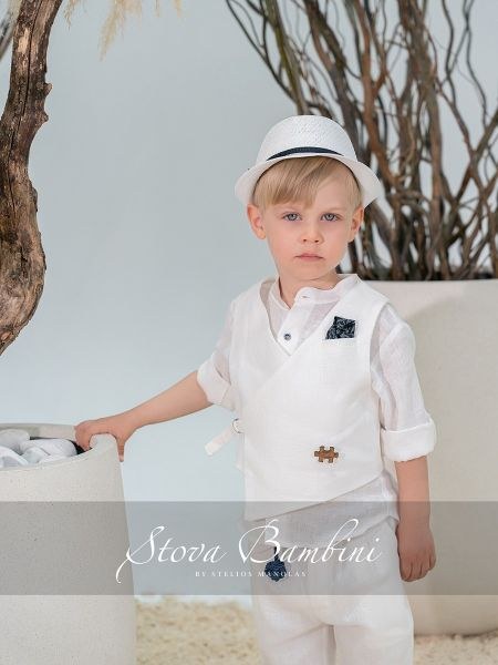 bbbbbbbbbbΒαπτιστικά ρούχα αγόρι Stova Bambini SS26 B14