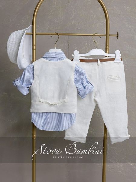 bbbbbbbbbbΒαπτιστικά ρούχα αγόρι Stova Bambini SS26 B15