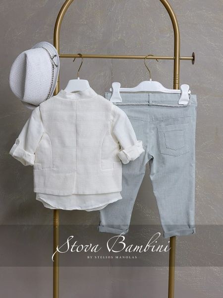 bbbbbbbbbbΒαπτιστικά ρούχα αγόρι Stova Bambini SS26 B17