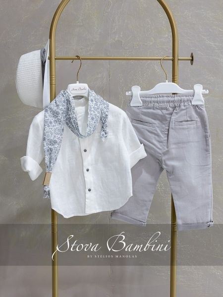 bbbbbbbbbbΒαπτιστικά ρούχα αγόρι Stova Bambini SS26 B34