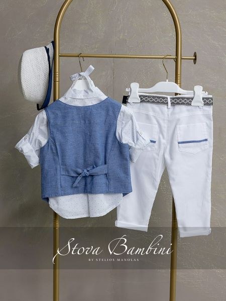 bbbbbbbbbbΒαπτιστικά ρούχα αγόρι Stova Bambini SS26 B36