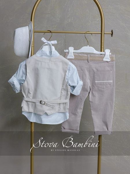bbbbbbbbbbΒαπτιστικά ρούχα αγόρι Stova Bambini SS26 B37