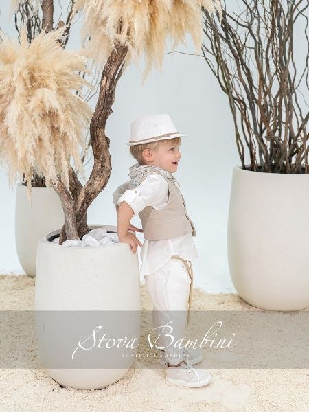 bbbbbbbbbbΒαπτιστικά ρούχα αγόρι Stova Bambini SS26 B5