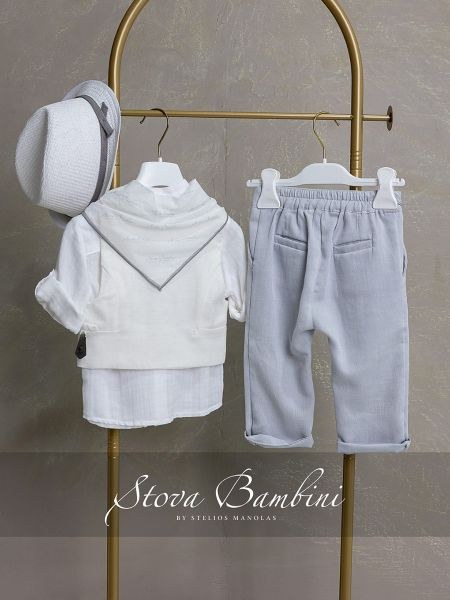 bbbbbbbbbbΒαπτιστικά ρούχα αγόρι Stova Bambini SS26 B7