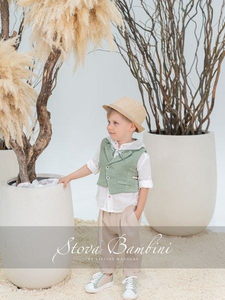 bbbbbbbbbbΒαπτιστικά ρούχα αγόρι Stova Bambini SS26 B8