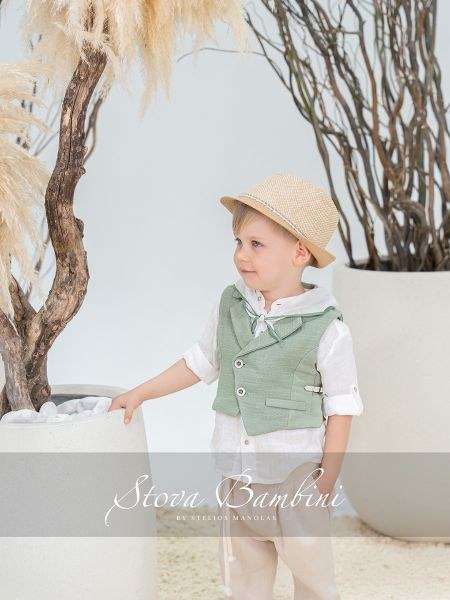 bbbbbbbbbbΒαπτιστικά ρούχα αγόρι Stova Bambini SS26 B8