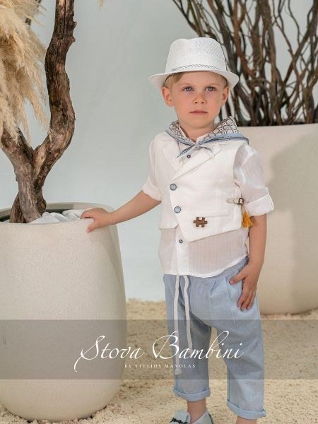bbbbbbbbbbΒαπτιστικά ρούχα αγόρι Stova Bambini SS26 B9