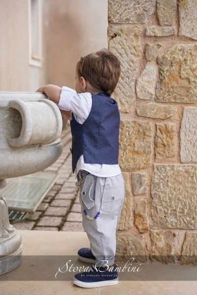 bbbbbbbbbbStock βαπτιστικά ρούχα για αγόρι Stova Bambini SS24 B1