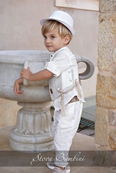 bbbbbbbbbbΒαπτιστικά ρούχα για αγόρι Stova Bambini SS24 B20