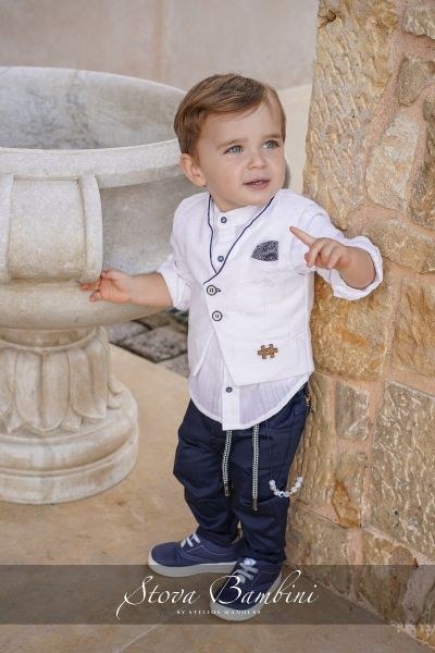 bbbbbbbbbbΒαπτιστικά ρούχα για αγόρι Stova Bambini SS24 B6