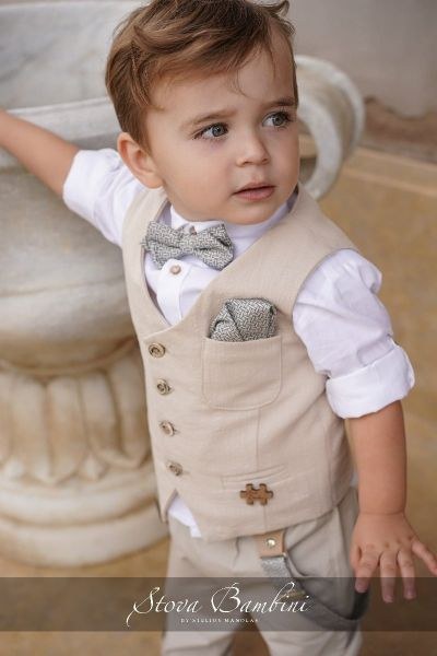 bbbbbbbbbbΒαπτιστικά ρούχα για αγόρι Stova Bambini SS24 B11