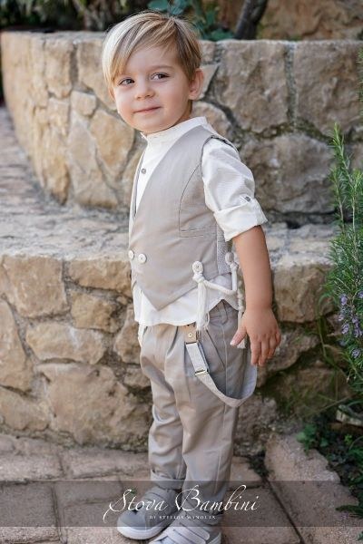 bbbbbbbbbbΒαπτιστικά ρούχα για αγόρι Stova Bambini SS24 B16