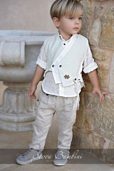 bbbbbbbbbbΒαπτιστικά ρούχα για αγόρι Stova Bambini SS24 B21