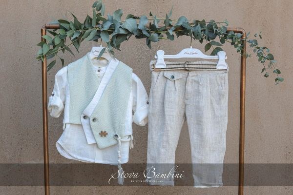 bbbbbbbbbbΒαπτιστικά ρούχα για αγόρι Stova Bambini SS24 B21