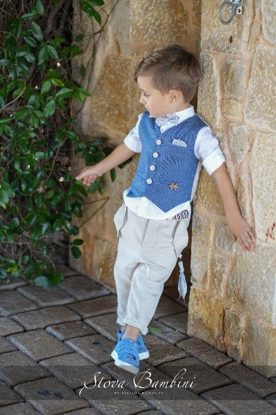bbbbbbbbbbΒαπτιστικά ρούχα για αγόρι Stova Bambini SS24 B13